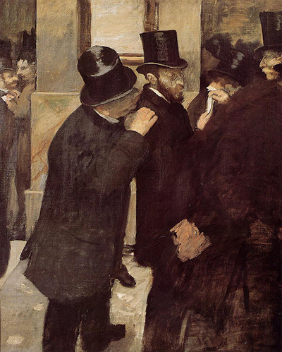 Portraits at the Stock Exchange Edgar Degas